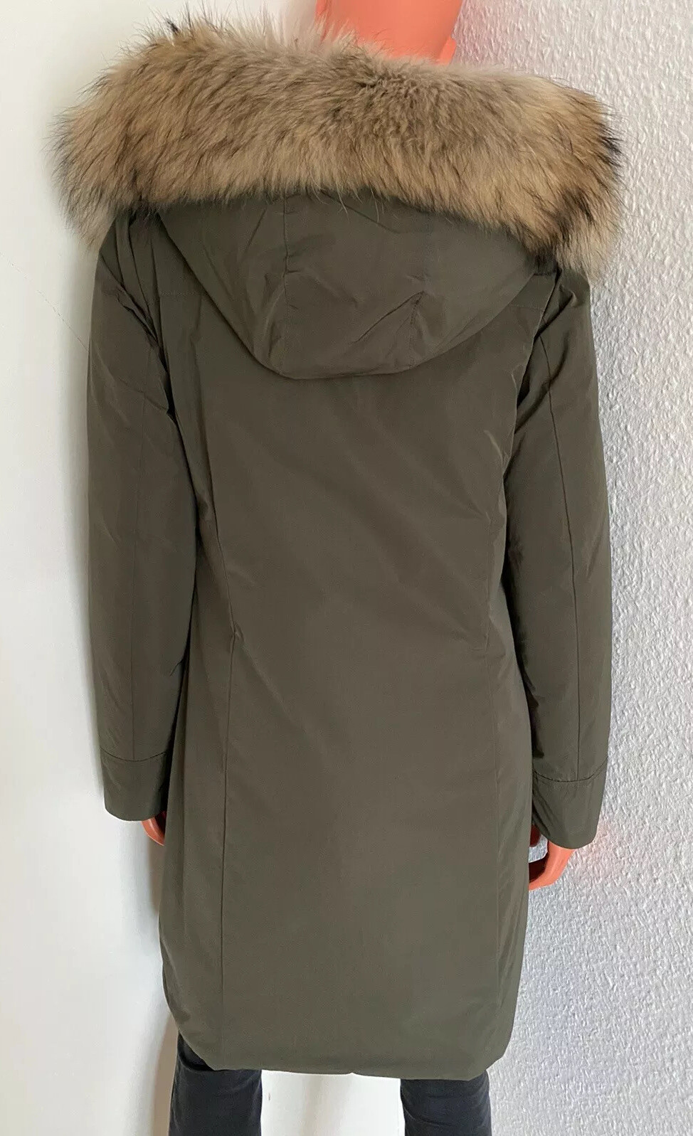 Woolrich W's Luxury Boulder Coat Parka Real Fur Khaki Size S LP: 1600 EU NEW image 10