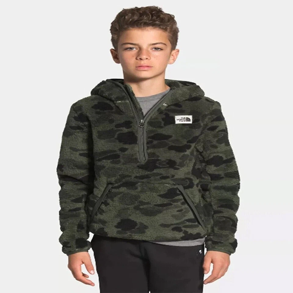 Sudadera con capucha para niños The North Face Campshire manga larga media cremallera sudadera con capucha