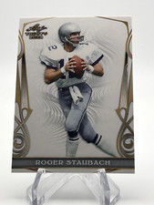 ROGER STAUBACH 2023 LEAF TRINITY FOOTBALL MEGA BOX BASE CARD COWBOYS HOF