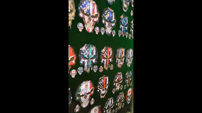 Military Car Decal American Flag Skull Decal - Vinyl Bumper Sticker Or Window Decal For Car, Truck, Laptop - 3M Material, Made In USA 3M Flags & Political Car & Truck Decals/Stickers - Foto 9