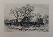 Edmund Henry Garrett, Set of 3 Antique Etchings of The Wayside Inn
