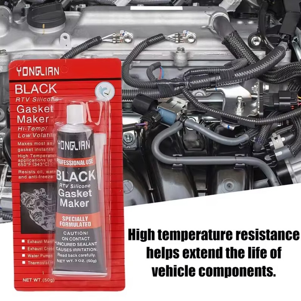 Engine Cover Rtv Black RTV Silicone Gasket Maker High Temp Sealant for Engine Valve ...