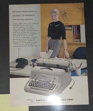 Antique Page From Magazine Smith Corona Typewriter thumbnail