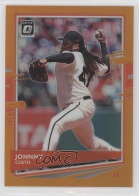 2020 Panini Donruss Optic Orange Prizm 5/100 Johnny Cueto #122 fm0