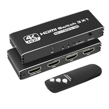HDMI Switch 3 in 1 Out 4K 120Hz, HDMI Splitter with IR Remote Control,