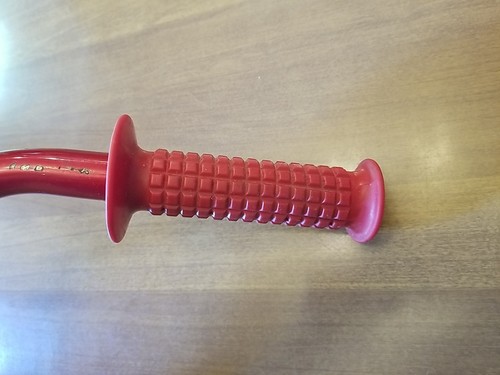 Vintage BMX Huffy Pro Thunder Red Bike HANDLEBARS with Grips - Picture 13 of 24