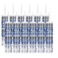 12 Pack of Clear Silicone Sealant, All-Purpose 100 Waterproof