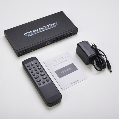 8-in-1 Multi-viewer Switch Support Seamless Switch 1080p 4kp30