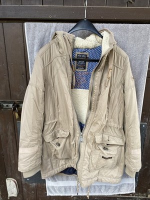 Squesto Damen Mantel Beige Hellbraun Gr 42