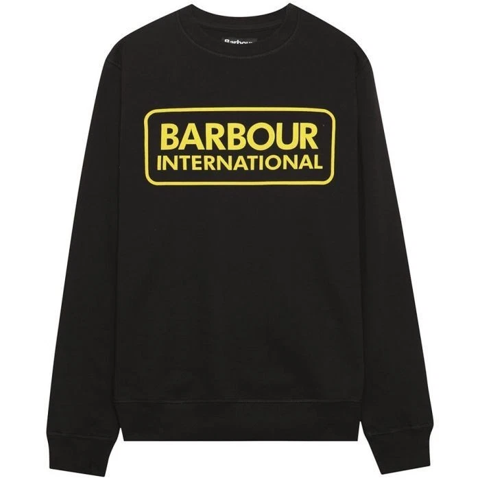 Sweat À Capuche Barbour International Grand Logo Noir - Photo 1/1