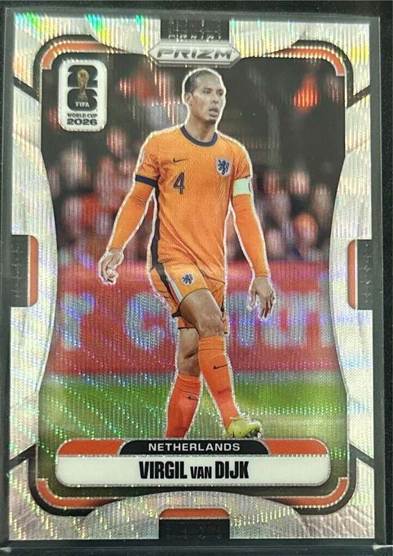 2026 Panini Prizm FIFA World Cup Virgil Van Dijk Wave Prizm Netherlands #306