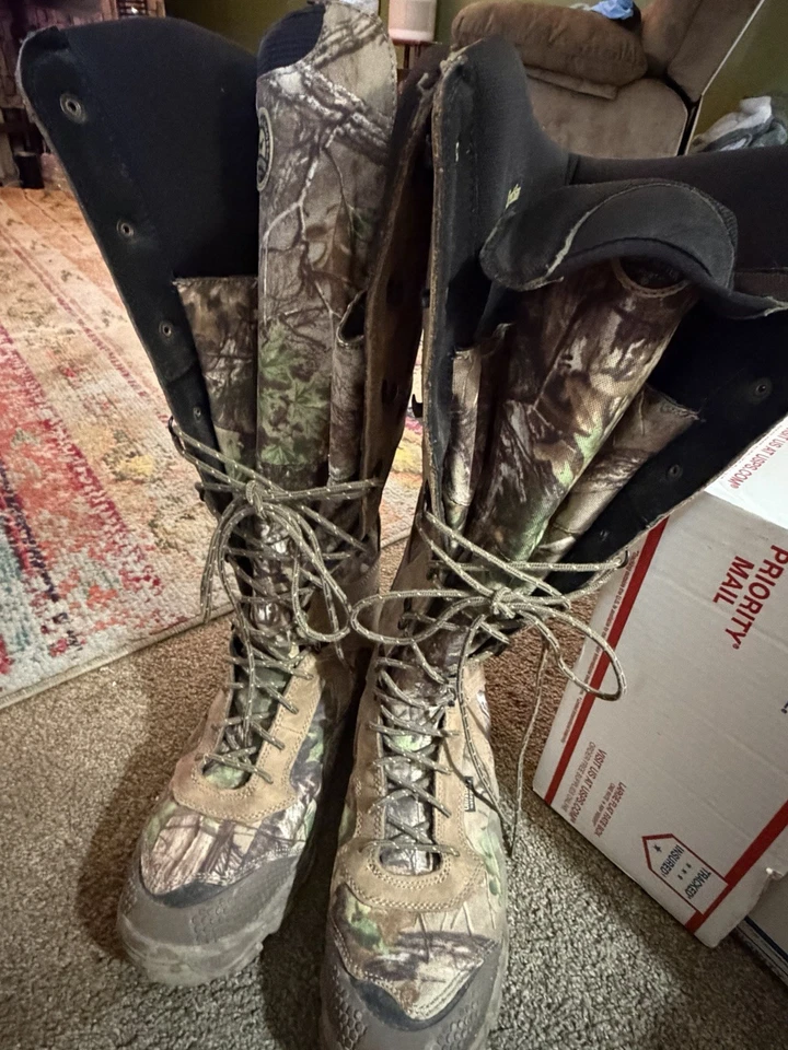 Red Wing Irish Setter 19” Tall Waterproof Mossy Oak Snake Proof Boots Size 13 - Image 2 of 4