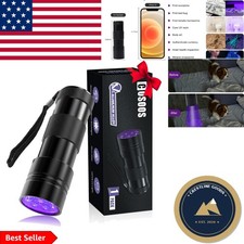 Battery-Powered Portable UV Flashlight with 395nm Detection for Scorpions Pets