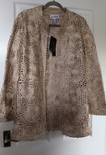 Joseph Ribkoff Gold Woven Jacket Size UK 14