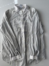 Vintage Levis Shirt Hippie Disco Levi s 60 s 70 s Blue Grey Stripe Button Down