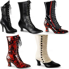 Pleaser Funtasma Hidden Platform Ankle Bootie High Heel Adult Women Victorian1Xx