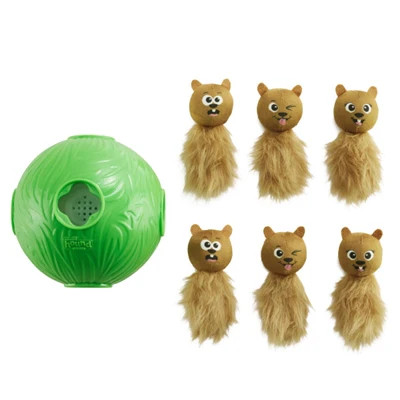 Outward Hound Nina Ottosson Hund Snuffle n' Treat Ball grün