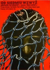 SEVEN-UPS 1973 Roy Scheider ROMUALD SOCHA POLISH POSTER