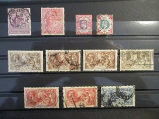 (002) Great Britain stamp mix 1901 1918 used (Read discr. before bid !! )