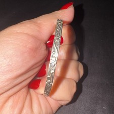 925 Sterling Silver Kids Size Bangle Bracelet