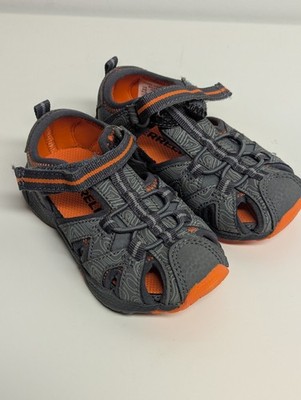 Merrell Boys Hydro Hiker Sandal size 6M Toddler  Orange/Grey New