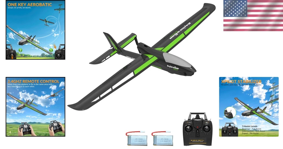 Beginner-Friendly 4CH Remote Control RC Plane - Aerobatics & Gyro Stability - Image 2 of 4