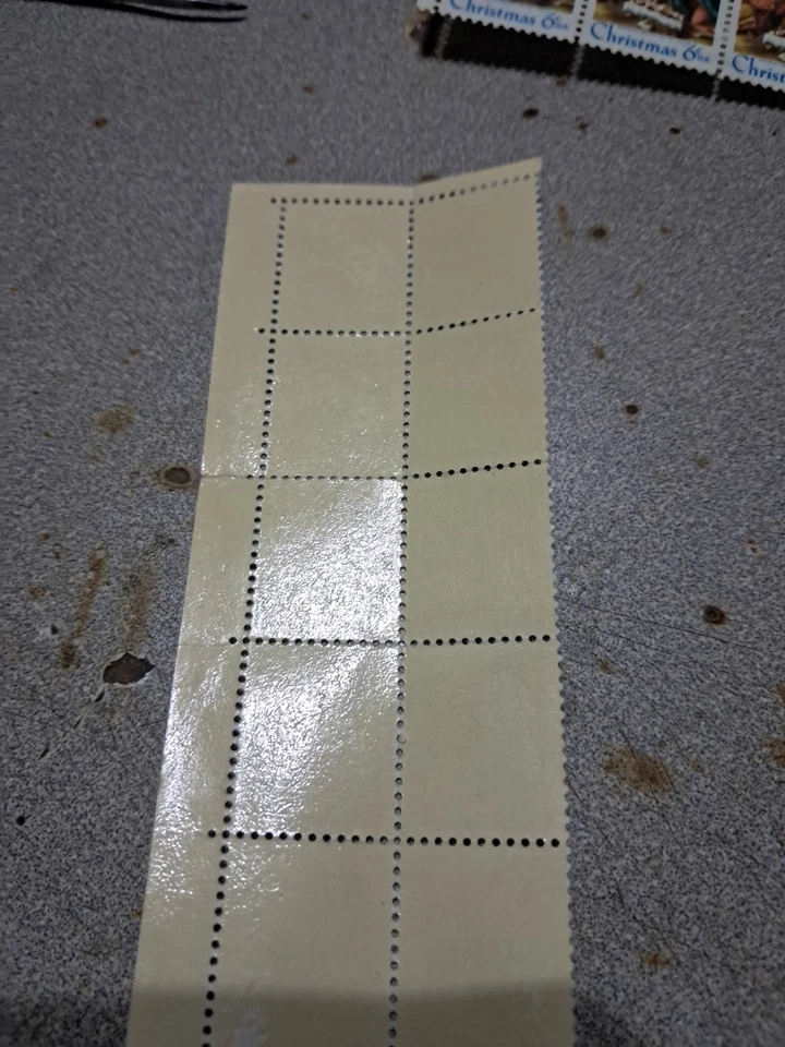 Block Of Ten Christmas 13 Cent Stamps Red Mail Boxes - Image 2 of 4