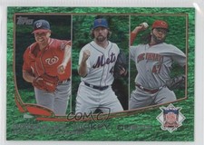 2013 Topps League Leaders Emerald Foil Gio Gonzalez RA Dickey Johnny Cueto 3p4