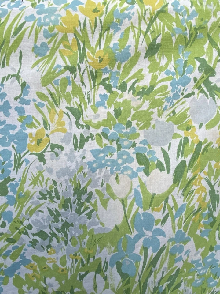 Винтажная хлопковая занавеска для душа с цветочным узором удлиненная ванна с когтями ручной работы 102 дюйма - Изображение 4 из 4