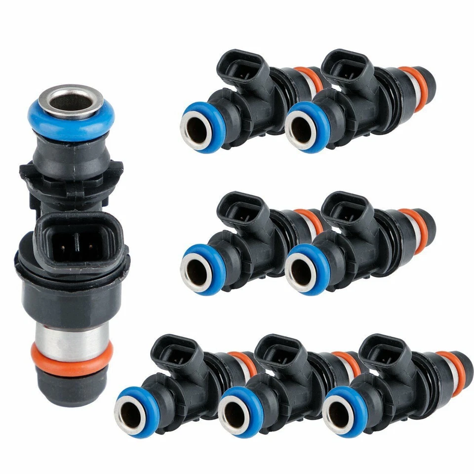 Inyectores de combustible de actualización 8 piezas 25317628 para Chevy Silverado GMC 99-07 4,8/5,3/6,0 L Foto 3 de 4