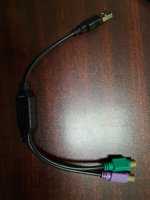 Monoprice USB to PS/2 Dual PS2 Converter Adapter