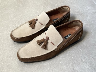 Herren Halbschuh A.Testoni Wildleder zweifarbig