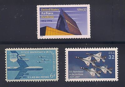 U.S. AIR FORCE + USAF ACADEMY - SET OF 3 U.S. POSTAGE STAMPS - MINT  CONDITION | eBay