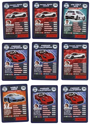 BBC Top Gear Turbo Challenge Extra - 22 Cards