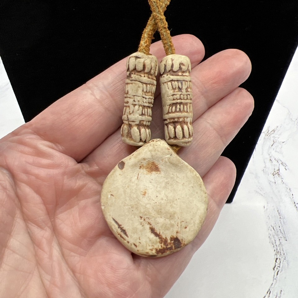 Clay Butterfly Beaded Necklace Suede Cord Tie Closure BOHO Hippy eBay