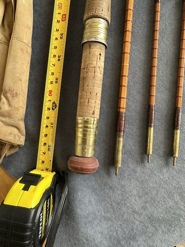 Vintage J Peek & Son “The Grays Inn ” Split Cane Fishing Rod 9ft- 4 Piece. VGC - Picture 3 of 10