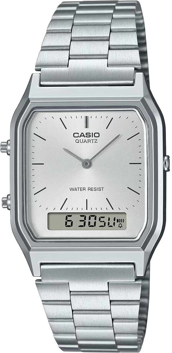 Ana-Digi AQ-230A-7AMQY CASIO Unisex Vintage Quartz Series Watch - vintagewatches.pk