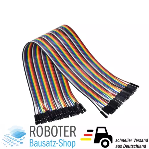 40 Pin Jumper Kabel Buchse-Buchse 40 cm XXL Arduino Raspberry Pi DIY