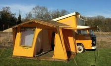 Campervan Vintage Yellow Driveaway Awning C9462