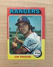 JIM FREGOSI TEXAS RANGERS SIGNED VINTAGE DECEASED 1975 TOPPS CARD #339 W/COA