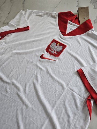 2024 White Poland National Team Mens Size Extra Large Size XL Jersey
