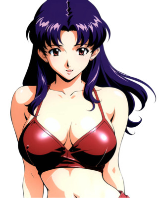 Misato Katsuragi Evangelion Waifu Weatherproof Anime Sticker 6'' Car Decal