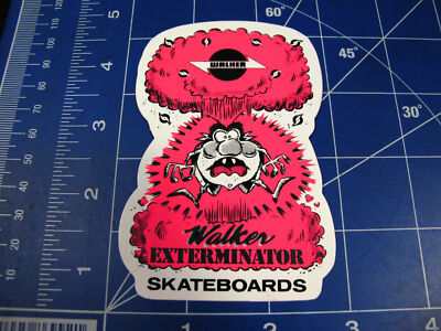 vtg 1980s Walker skateboard sticker - McCall, Yoyo Schulz, Dinkins