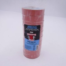 10 Rolls WarriorWrap 7mil Select Vinyl Electrical Tape Orange 60'x 3/4" WW722OR