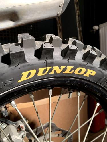 4 x DUNLOP TIRE STICKERS DECALS SET MOTOCROSS MOTORCYCLE DIRTBIKE SUPERMOTO MX - Picture 4 of 10