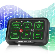 AUXBEAM 6 Gang RGB Switch Panel bluetooth Control for 1998-2004 Nissan Frontier