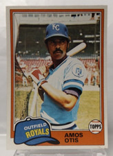 1981 Topps #585 - Amos Otis - Kansas City Royals - Excellent