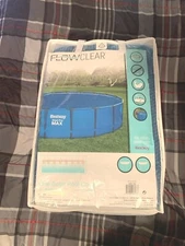 New Bestway 18 Foot Round Above Ground Swimming Pool 🔥 Solar Heat Cover 🌞