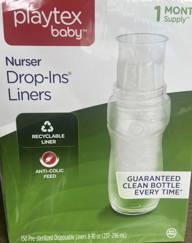 Playtex Baby Nurser Drop-Ins Baby Bottle Liners 8-10 oz 100 count