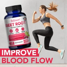 Beet Root Capsules 2500mg 120 Caps Heart Health & Blood Sugar Support